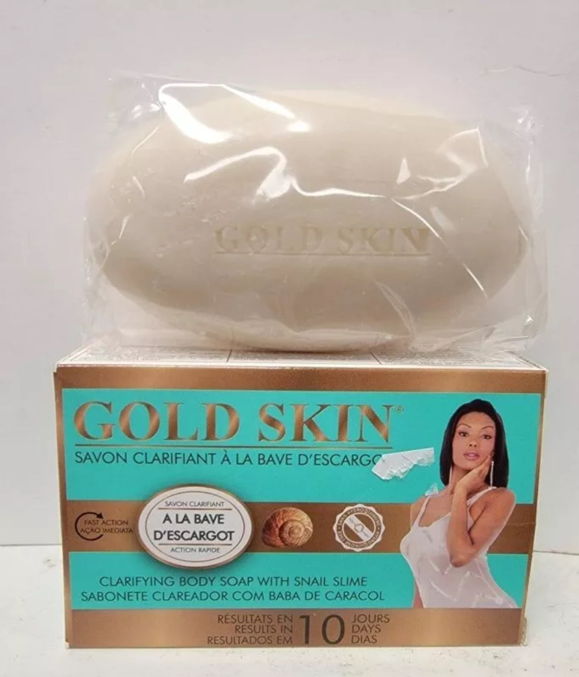 2 Gold Skin Clarifying Body Soap With Snail Slime 180g